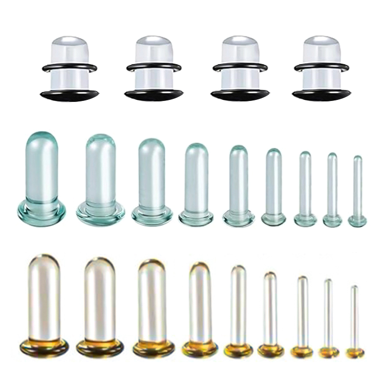 Yellow Body Jewelry - 1 คู่ 1.6-16 มม.คุณภาพสูงสีเหลืองอุโมงค์วัดหูยืดเจาะ Expander light