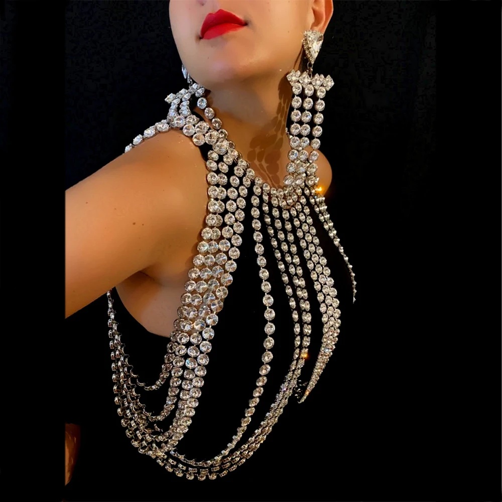 Body Jewelry Diamond - แฟชั่นเซ็กซี่ผู้หญิงเครื่องประดับเพชรประดิษฐ์หน้าอกบิกินี่ทราย Beach Bra Night Club วันเกิด