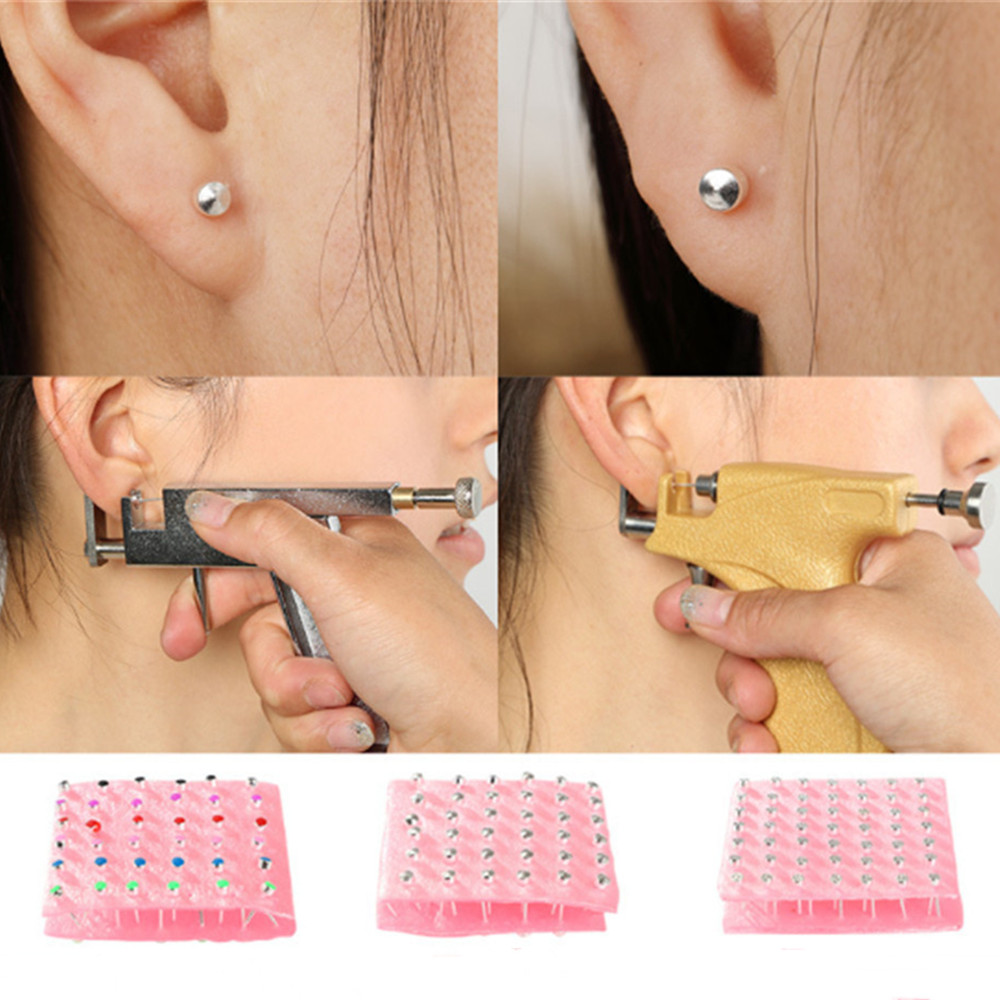 Body Jewelry Surgical Steel - ชุด tindik telinga 98/24ชิ้นชุดต่างหูเหล็กผ่าตัดตุ้มหูแบบพิเศษสำหรับตุ้มหูเครื่องประดับชุดกดสิว tindik telinga