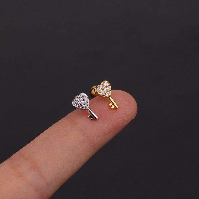 ต่างหูสแตนเลส 16G ลายดอกไม้/งู - Body Jewelry Surgical Steel บทวิจารณ์และราคา