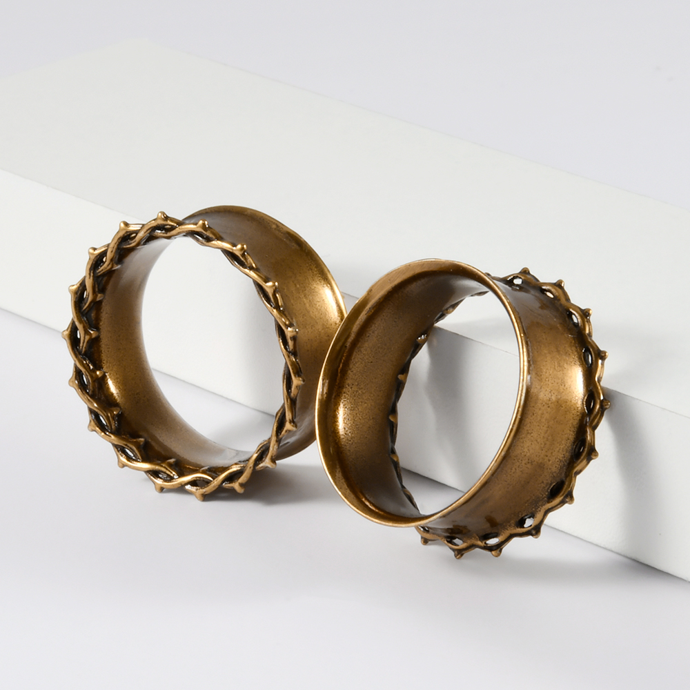 ต่างหูแบบวงกลมวินเทจลายหนามและ - Body Jewelry Threadless บทวิจารณ์และราคา