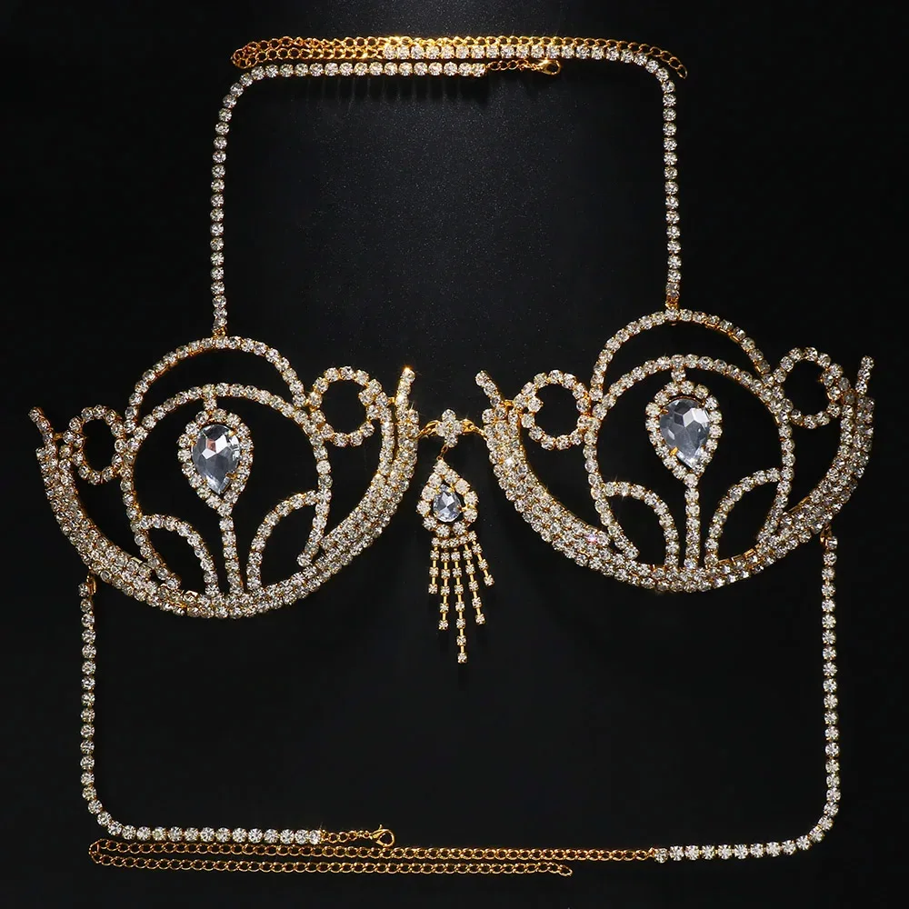 บิกินี่สุดหรูประดับพลอยเทียมชุ - Body Jewelry Harness บทวิจารณ์และราคา