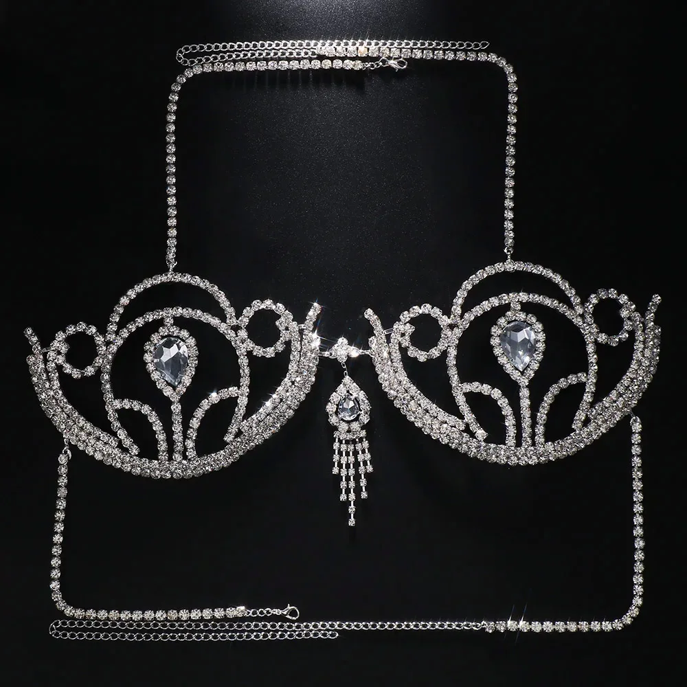 บิกินี่สุดหรูประดับพลอยเทียมชุ - Body Jewelry Harness บทวิจารณ์และราคา