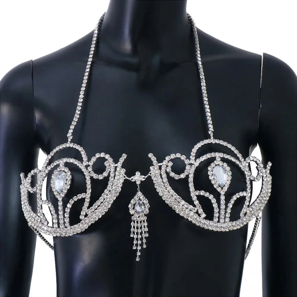 บิกินี่สุดหรูประดับพลอยเทียมชุ - Body Jewelry Harness บทวิจารณ์และราคา