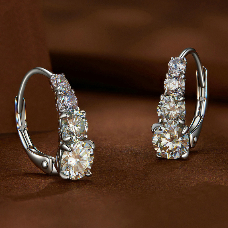 S925 เงิน 1.8CT Moissanite ต่า - Body Jewelry Diamond บทวิจารณ์และราคา