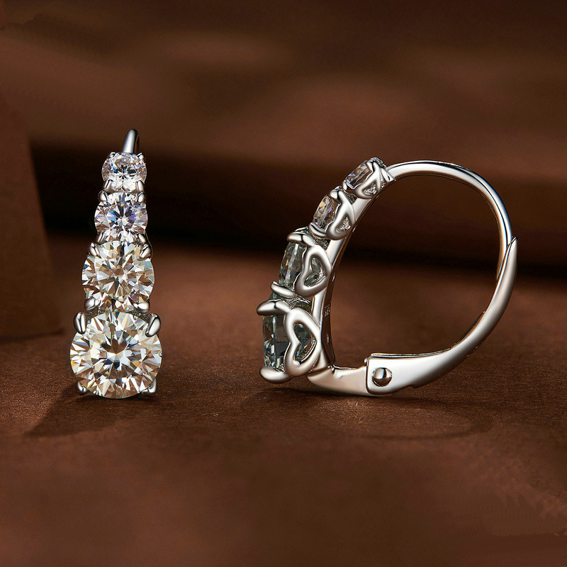 S925 เงิน 1.8CT Moissanite ต่า - Body Jewelry Diamond บทวิจารณ์และราคา