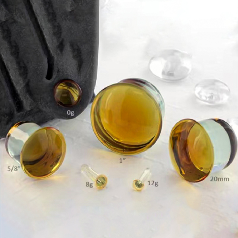 1 คู่ 1.6-16 มม.คุณภาพสูงสีเหล - Yellow Body Jewelry บทวิจารณ์และราคา