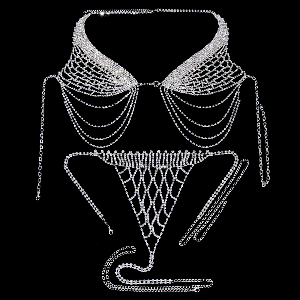 Stonefans ชุดชั้นในพู่ห้อยพลอย - Body Jewelry Harness บทวิจารณ์และราคา