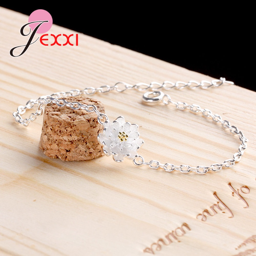 กำไลข้อมือเงินแท้ 925 ลายดอกไม - Yellow Body Jewelry บทวิจารณ์และราคา