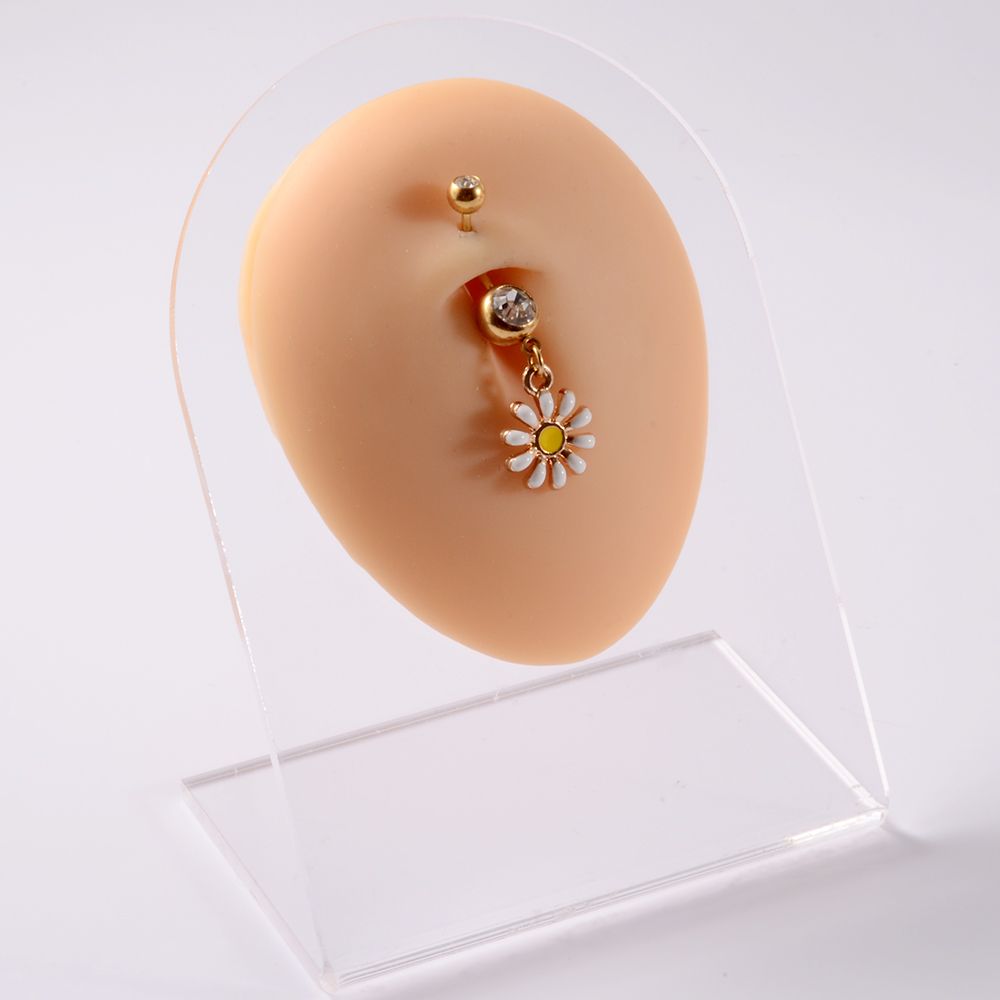361L เหล็กผ่าตัด Daisy ดอกไม้เ - Yellow Body Jewelry บทวิจารณ์และราคา