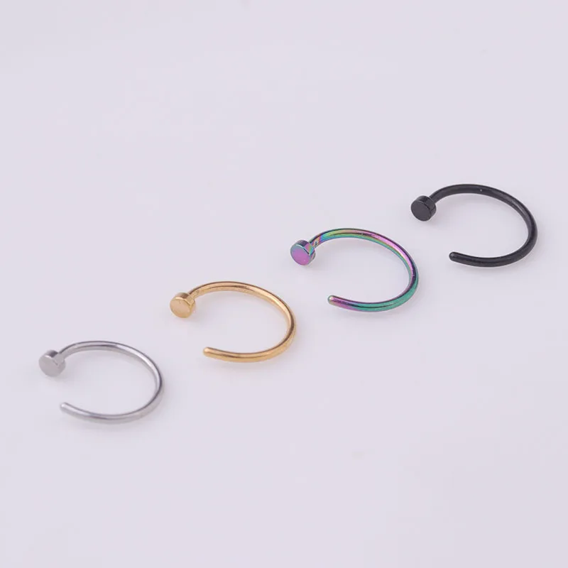 5 ชิ้น/ล็อต ห่วงจิวจมูก 20G ขน - Body Jewelry Surgical Steel บทวิจารณ์และราคา