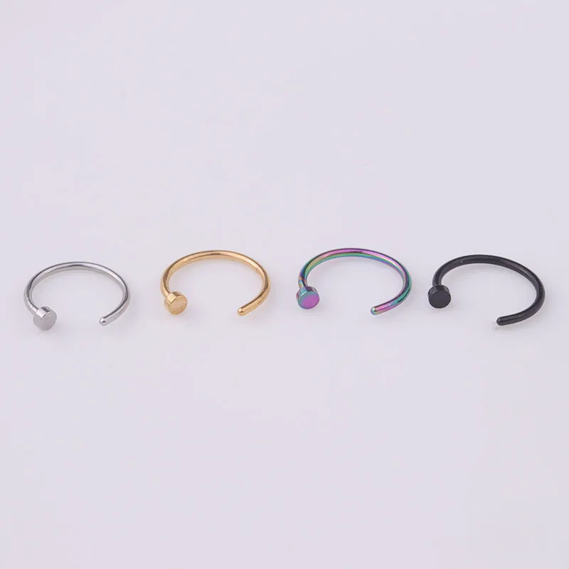5 ชิ้น/ล็อต ห่วงจิวจมูก 20G ขน - Body Jewelry Surgical Steel บทวิจารณ์และราคา