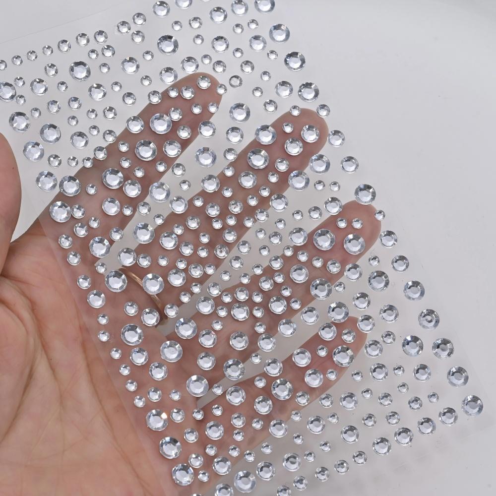 1 แผ่นสีเงิน-ขาวกลิตเตอร์ 3D ไ - Body Jewelry Diamond บทวิจารณ์และราคา