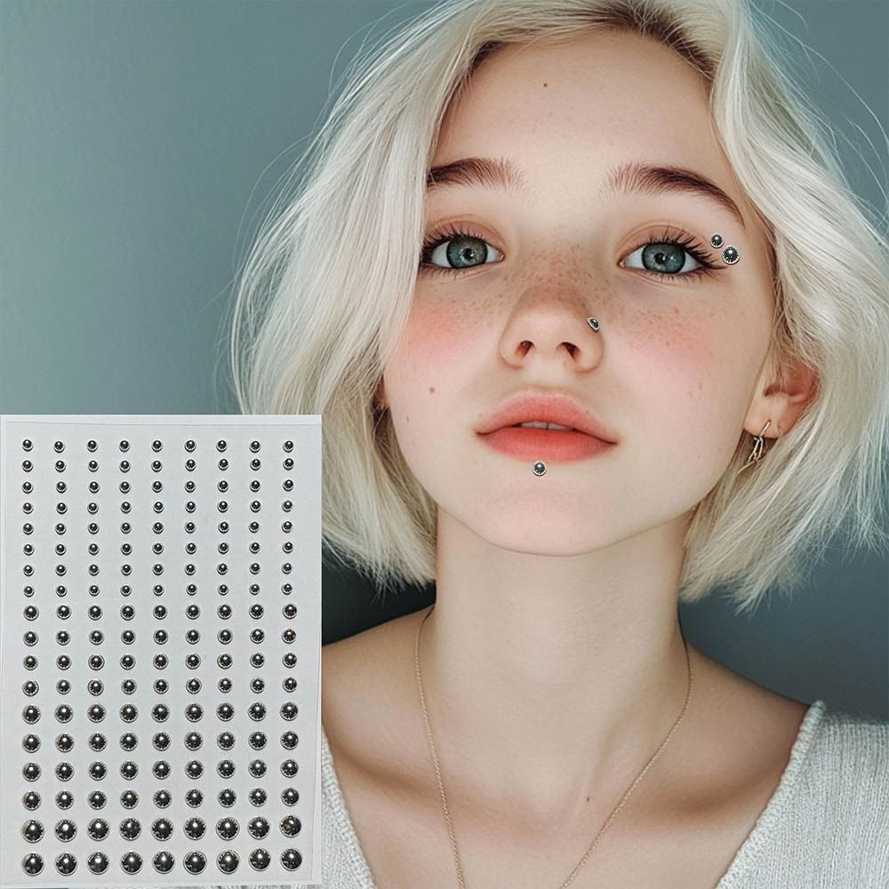 สติกเกอร์ติดริมฝีปากแบบไม่ต้อง - Body Jewelry Diamond บทวิจารณ์และราคา