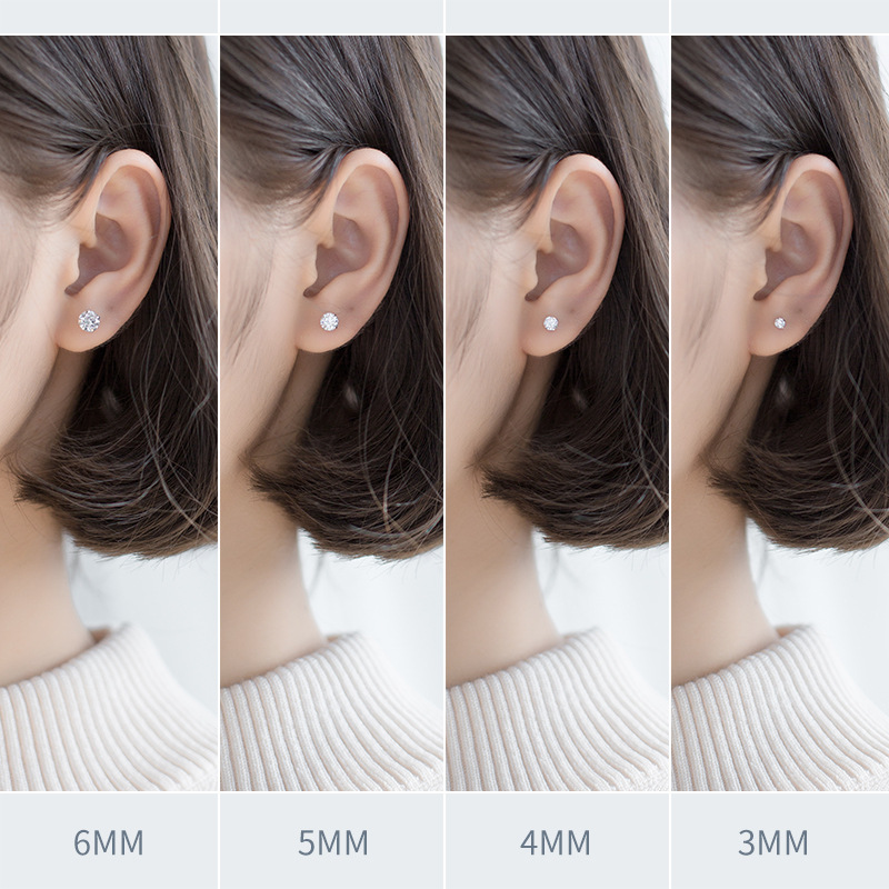 ต่างหูมอสซาไนต์ สี D น้ำหนักรว - Body Jewelry Diamond บทวิจารณ์และราคา