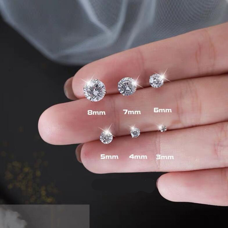 ต่างหูมอสซาไนต์ สี D น้ำหนักรว - Body Jewelry Diamond บทวิจารณ์และราคา