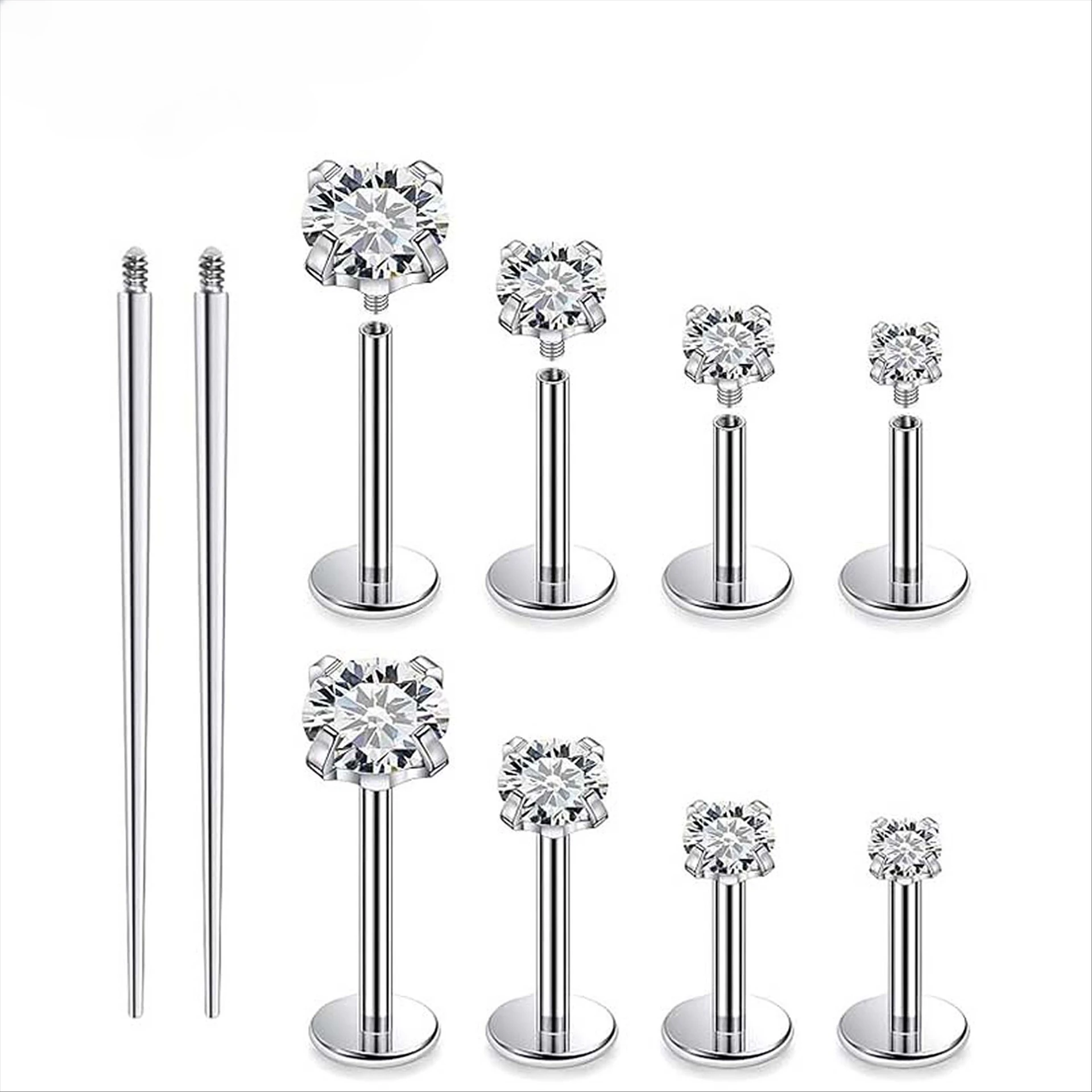 ขายส่งฐานเกลียว ASTM F136 เครื - Body Jewelry Threadless บทวิจารณ์และราคา