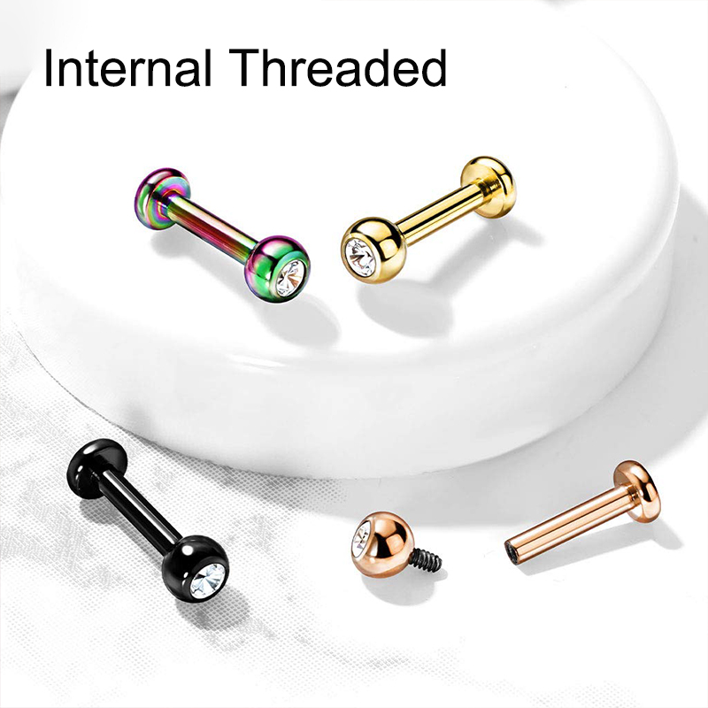จิวเจาะริมฝีปาก/กระดูกอ่อน/หู/ - Body Jewelry Surgical Steel บทวิจารณ์และราคา