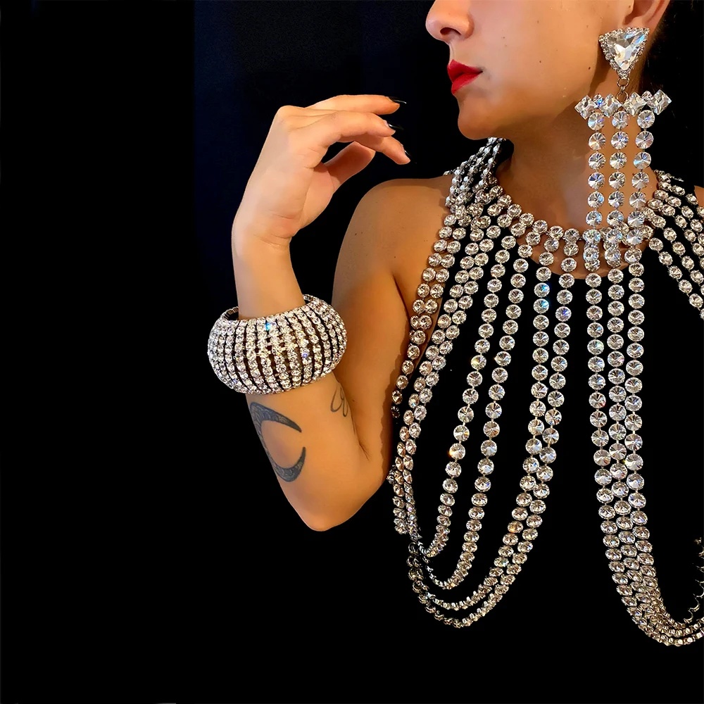 แฟชั่นเซ็กซี่ผู้หญิงเครื่องประ - Body Jewelry Diamond บทวิจารณ์และราคา