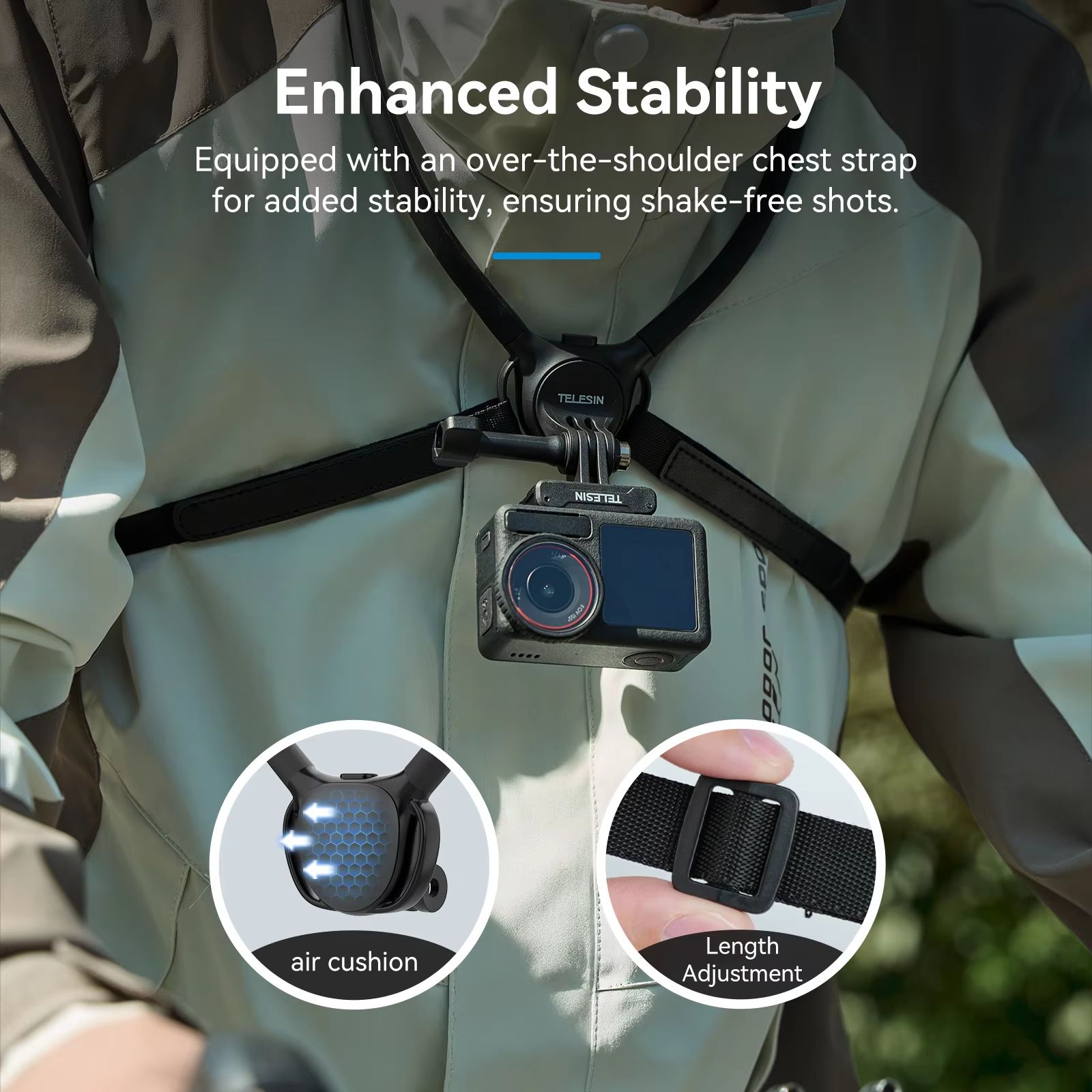TELESIN ที่ยึดคอแบบ 2-in-1 สำห - Body Jewelry Harness บทวิจารณ์และราคา