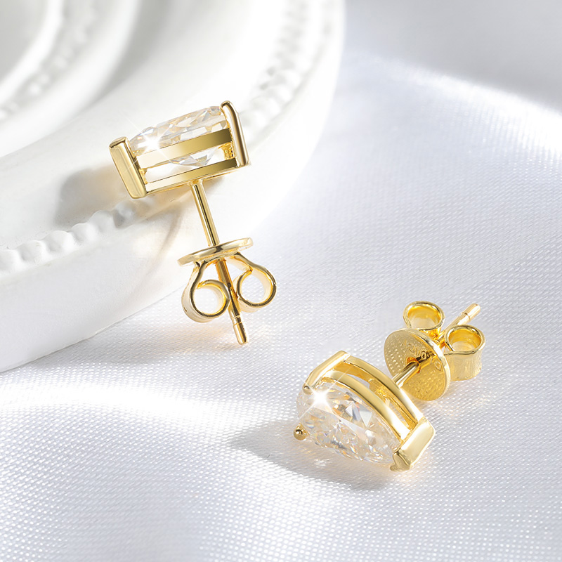 Smyoue 1CT 2CT 4CT Pear Cut Mo - Body Jewelry Diamond บทวิจารณ์และราคา
