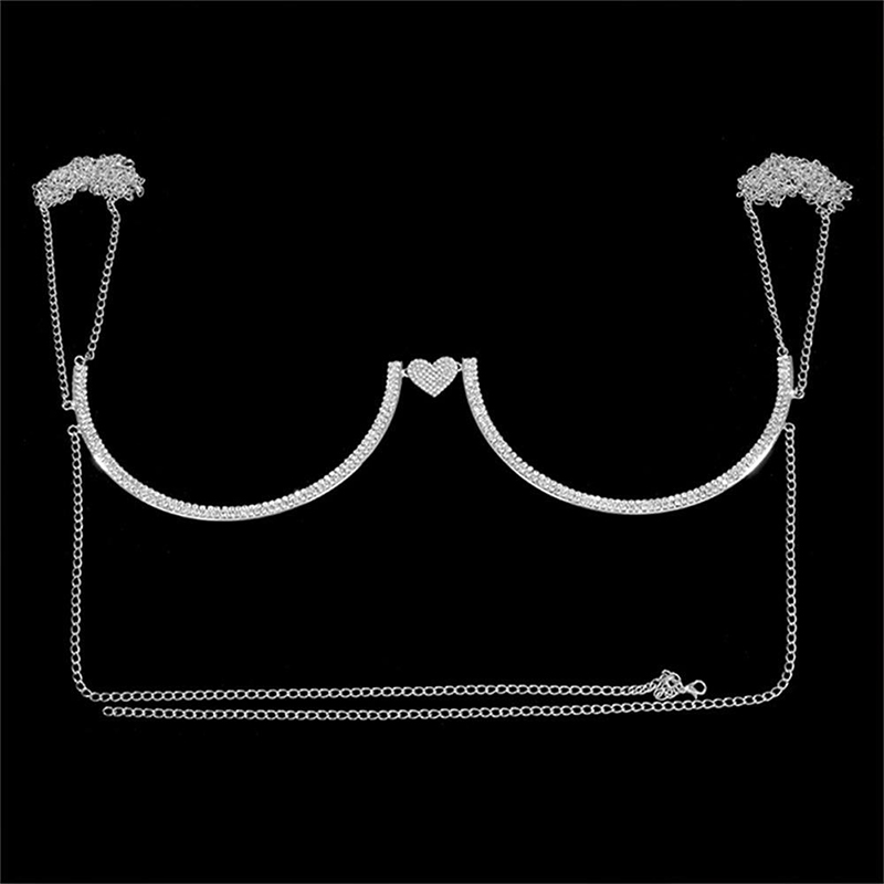 Stonefans หัวใจ Rhinestone หน้ - Body Jewelry Harness บทวิจารณ์และราคา