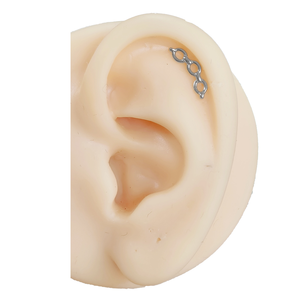 ASTM F-136 ไทเทเนียม Labret เจ - Body Jewelry Threadless บทวิจารณ์และราคา